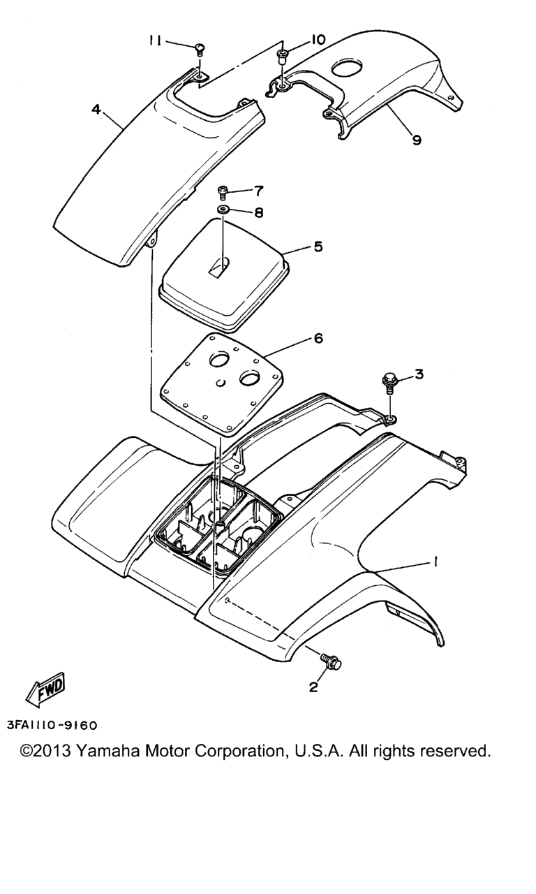 Схема узла Передний Крыло