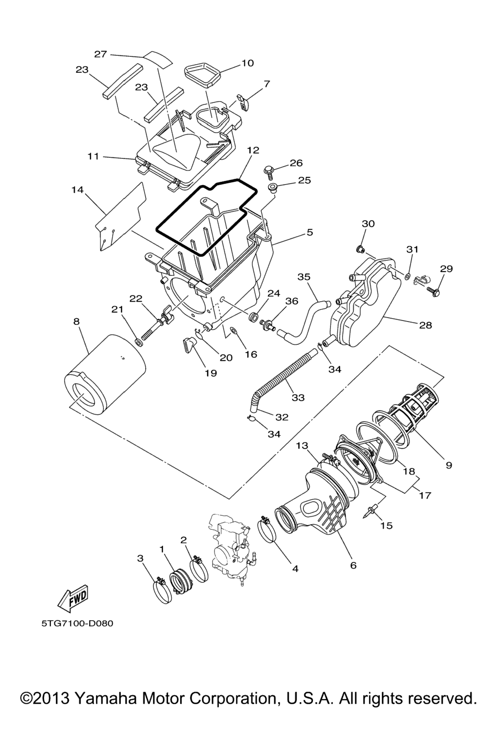 Схема узла Впуск