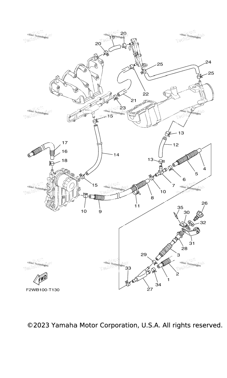 Схема узла Выпускные Системы 2