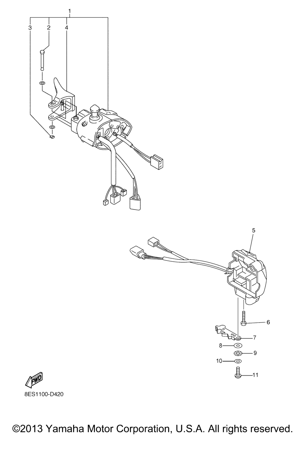 Схема узла Рычаг Переключения Ручки