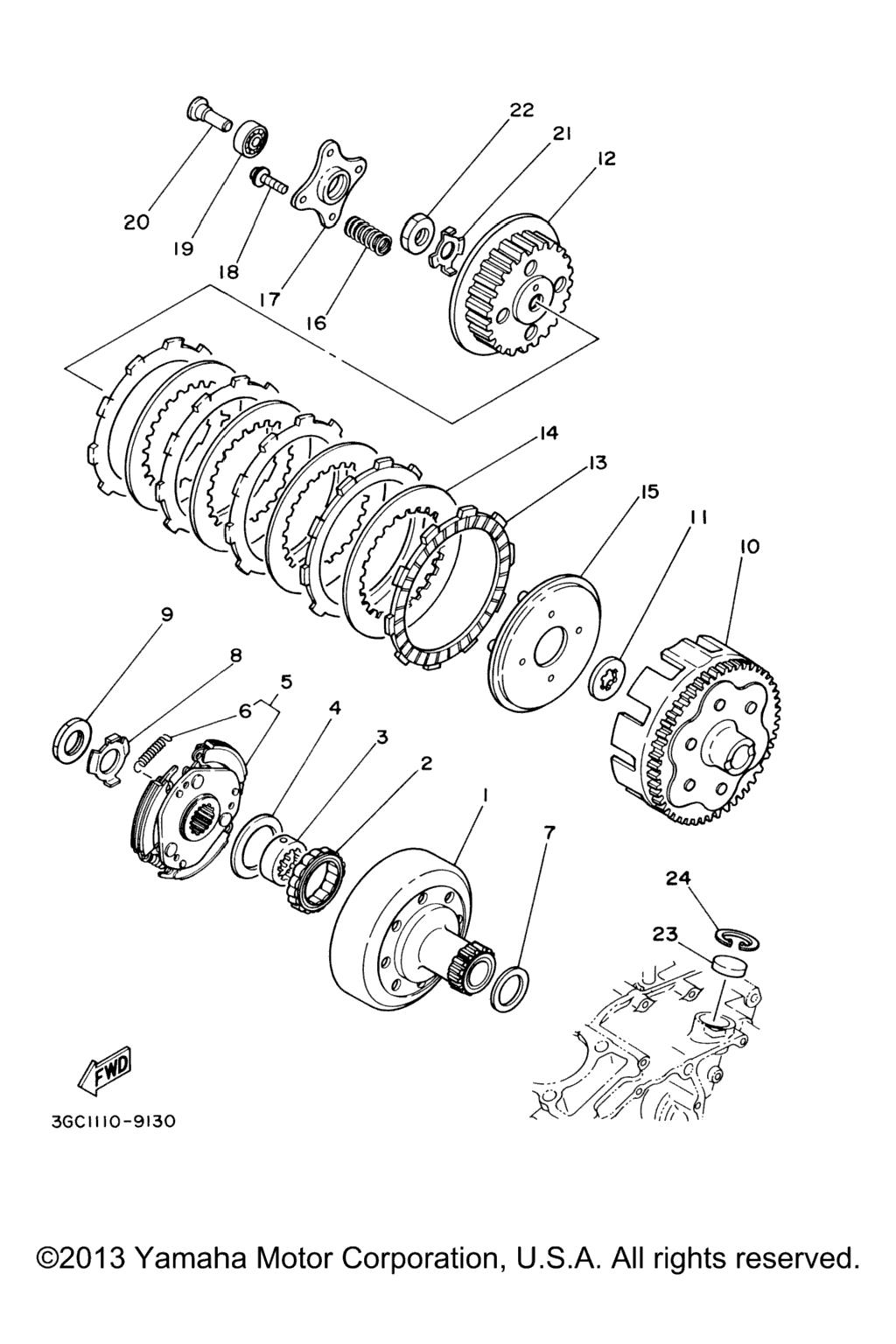 Схема узла Сцепление