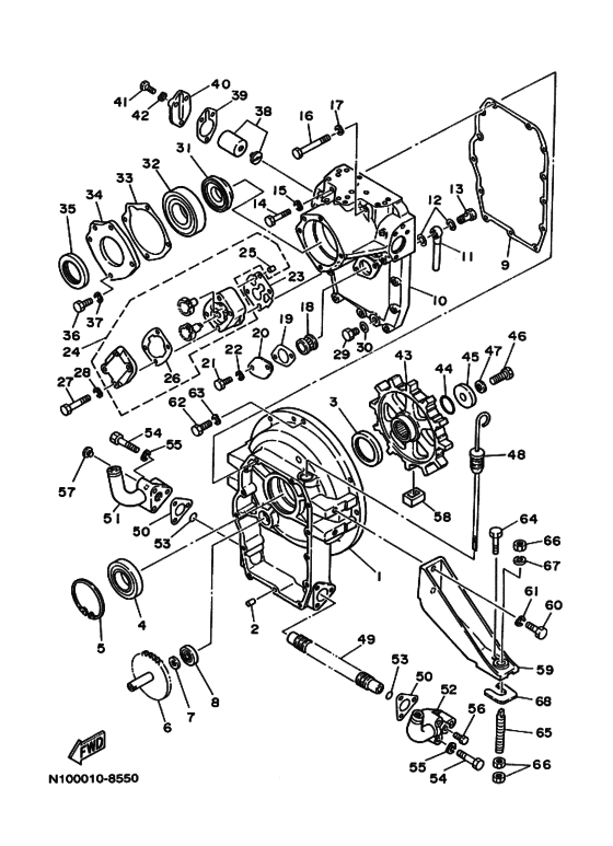 Схема узла Гидромуфта (Hp30-A; Ap) Для Yamaha Md625Kh