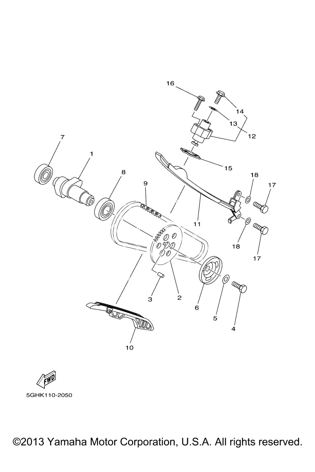 Схема узла Цепь Распределительного Вала