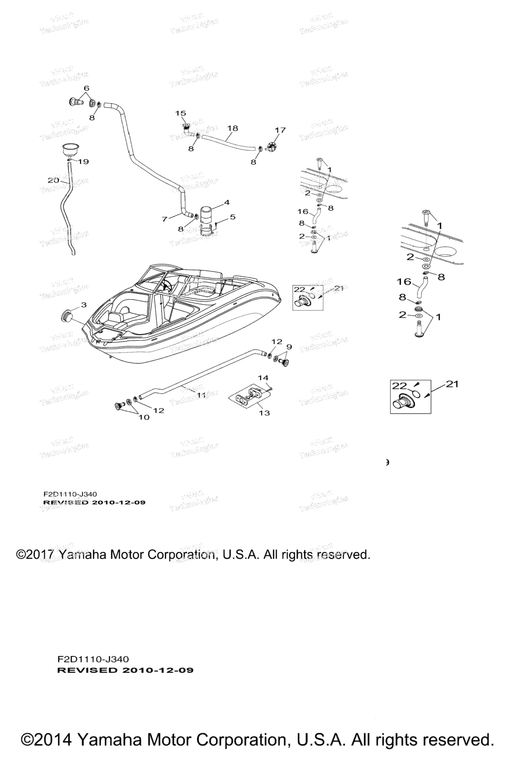 Схема узла Дренажные Fitting\'и Для Палубы