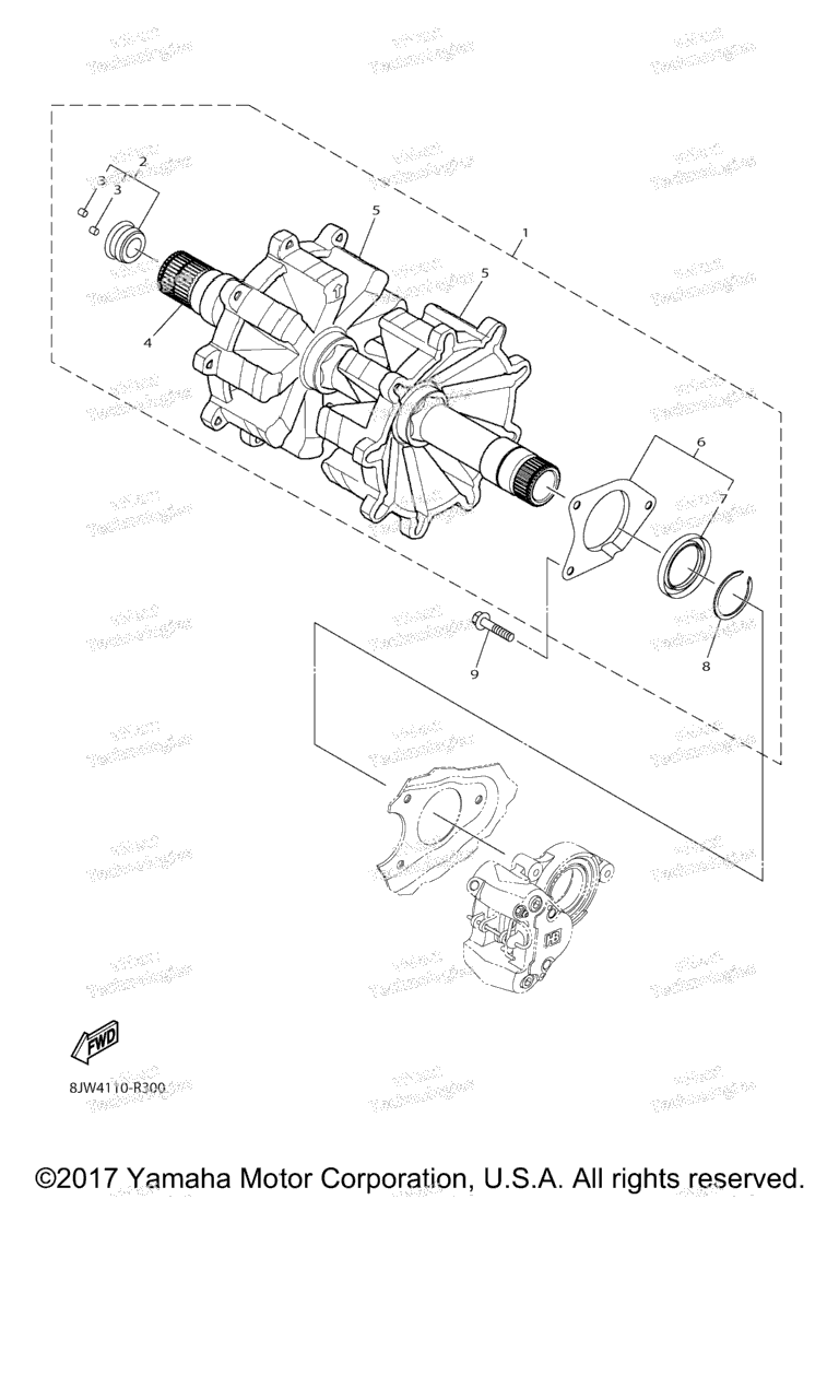 Схема узла Привод Гусеницы 1