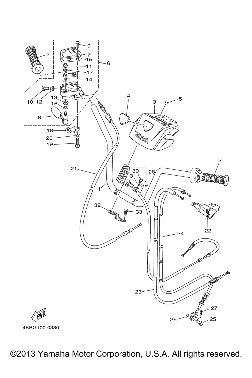 Схема узла Кабель Руля