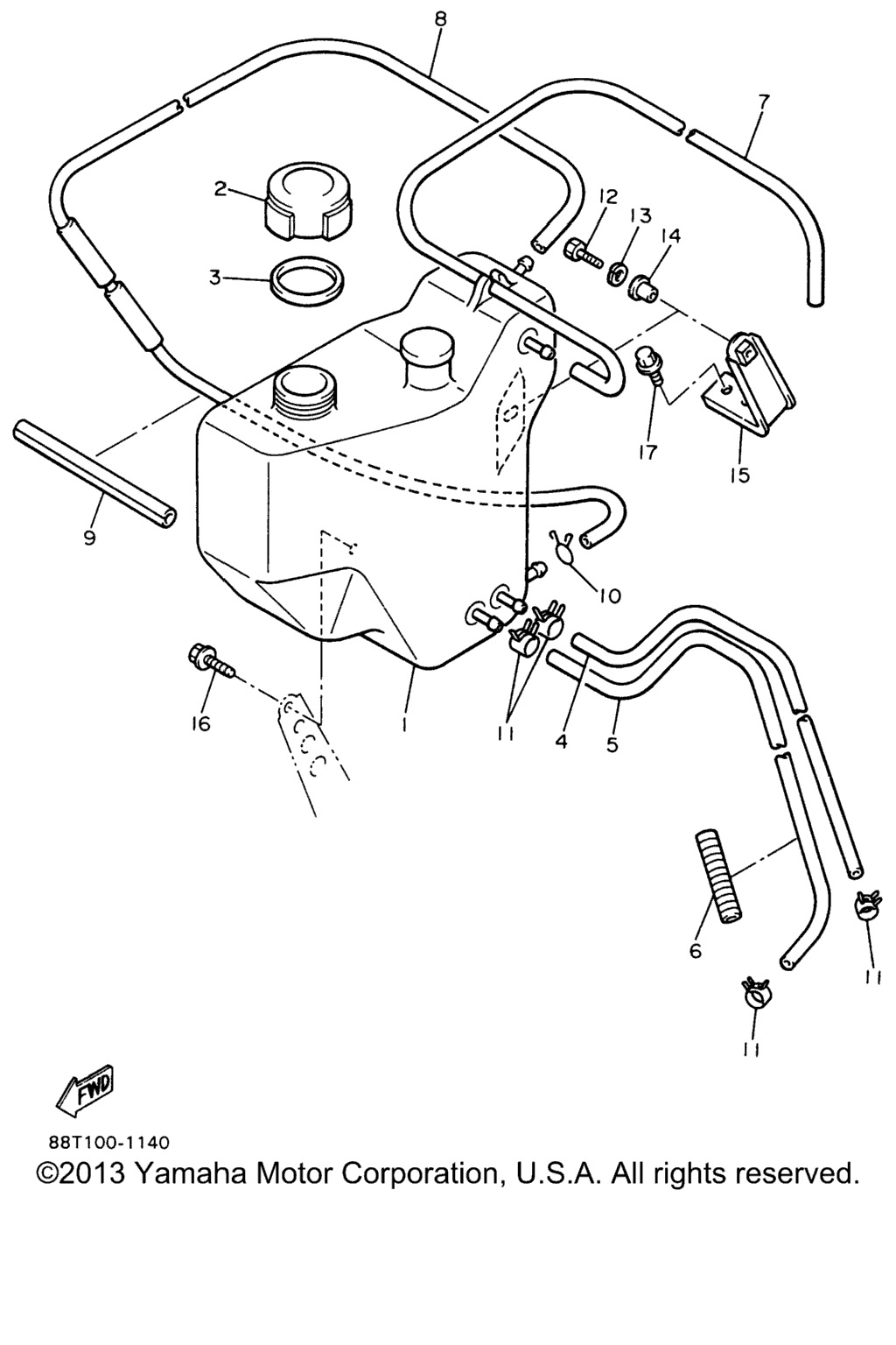 Схема узла Бак Для Масла
