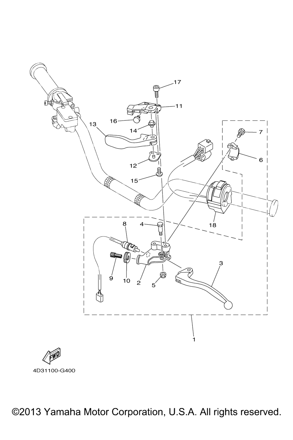 Схема узла Рычаг Переключения Ручки