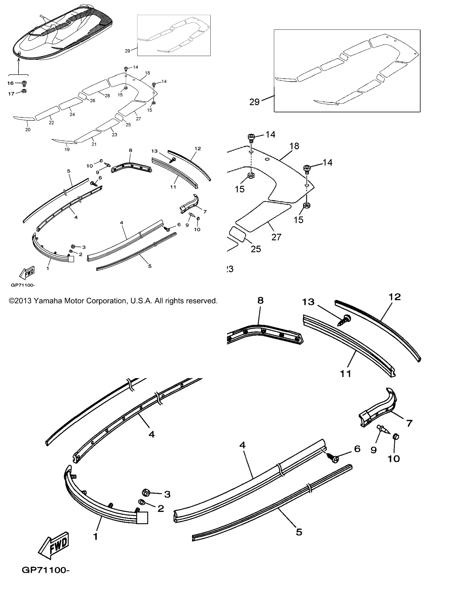 Схема узла Настил Бортовой Части
