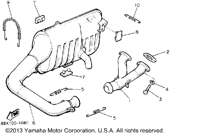 Схема узла Выхлопные Системы