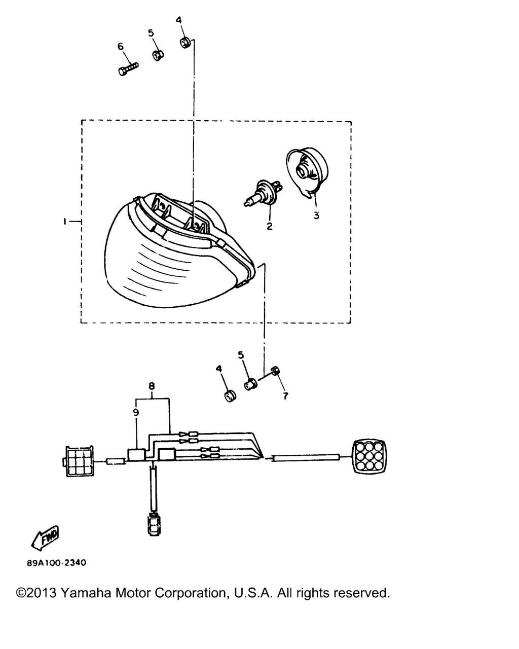 Схема узла Фары