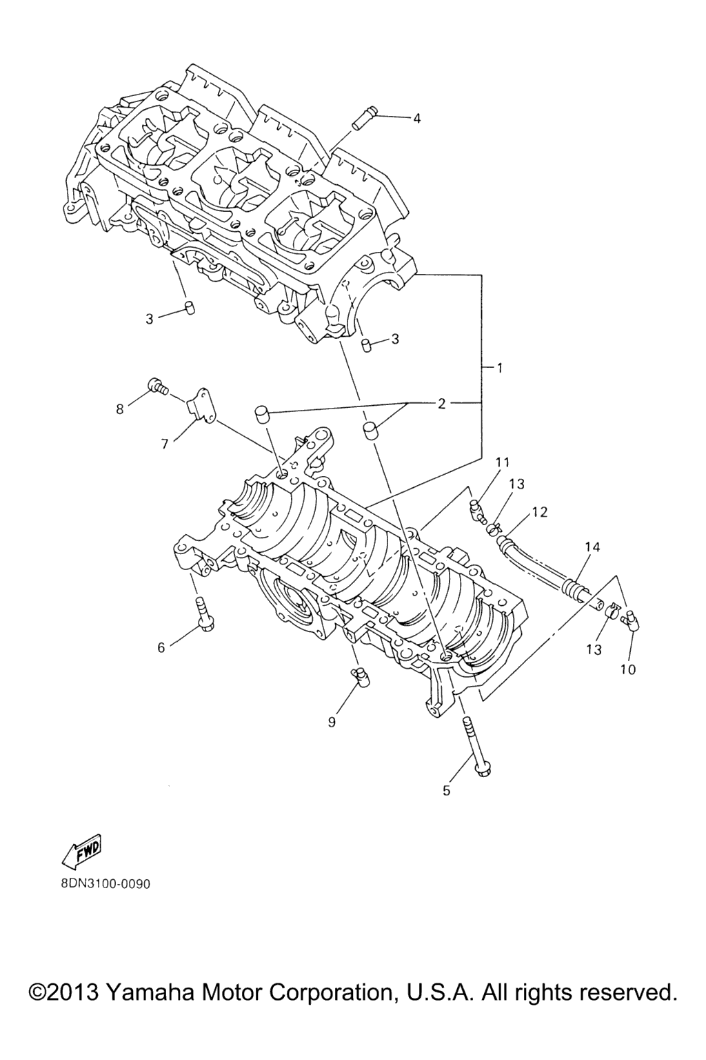 Схема узла Корпус Двигателя