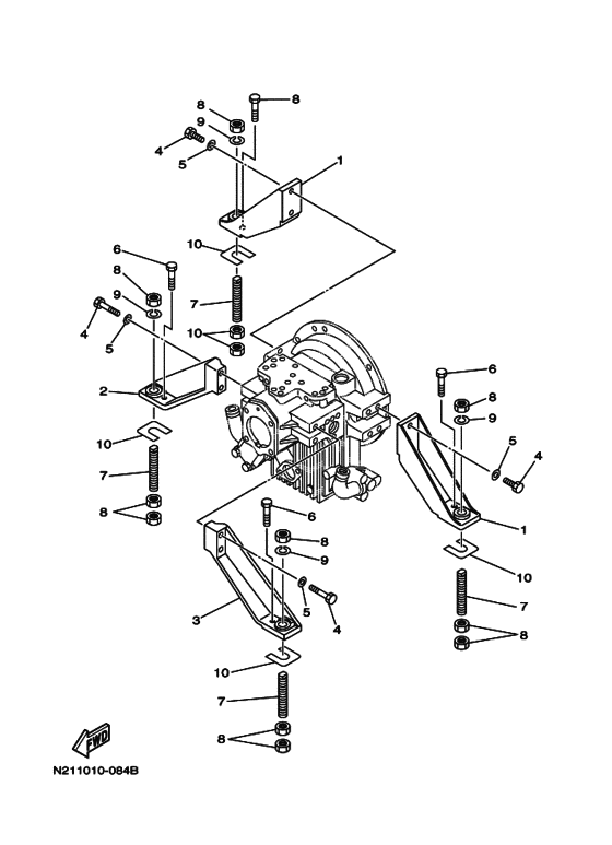 Схема узла Монтажная Деталь (Hp16-H/Hp16-L) Для Yamaha D629Kuh