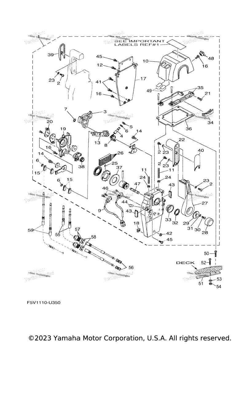 Схема узла Управляющий Трос