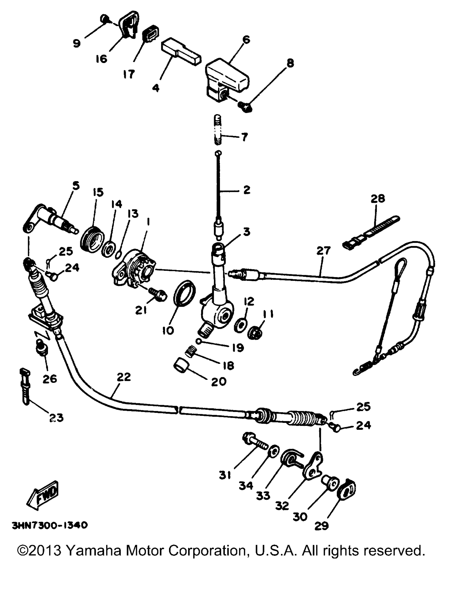 Схема узла Реверсивный Рычаг