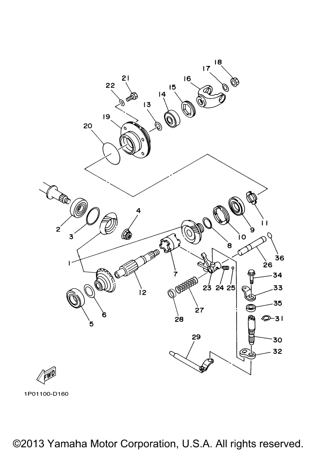 Схема узла Средняя Зубчатая Передача