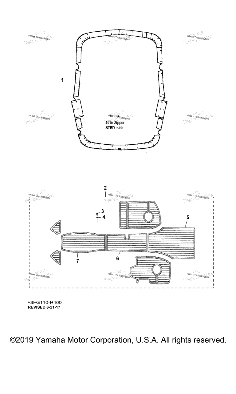 Схема узла Бимини Топы / Коврики