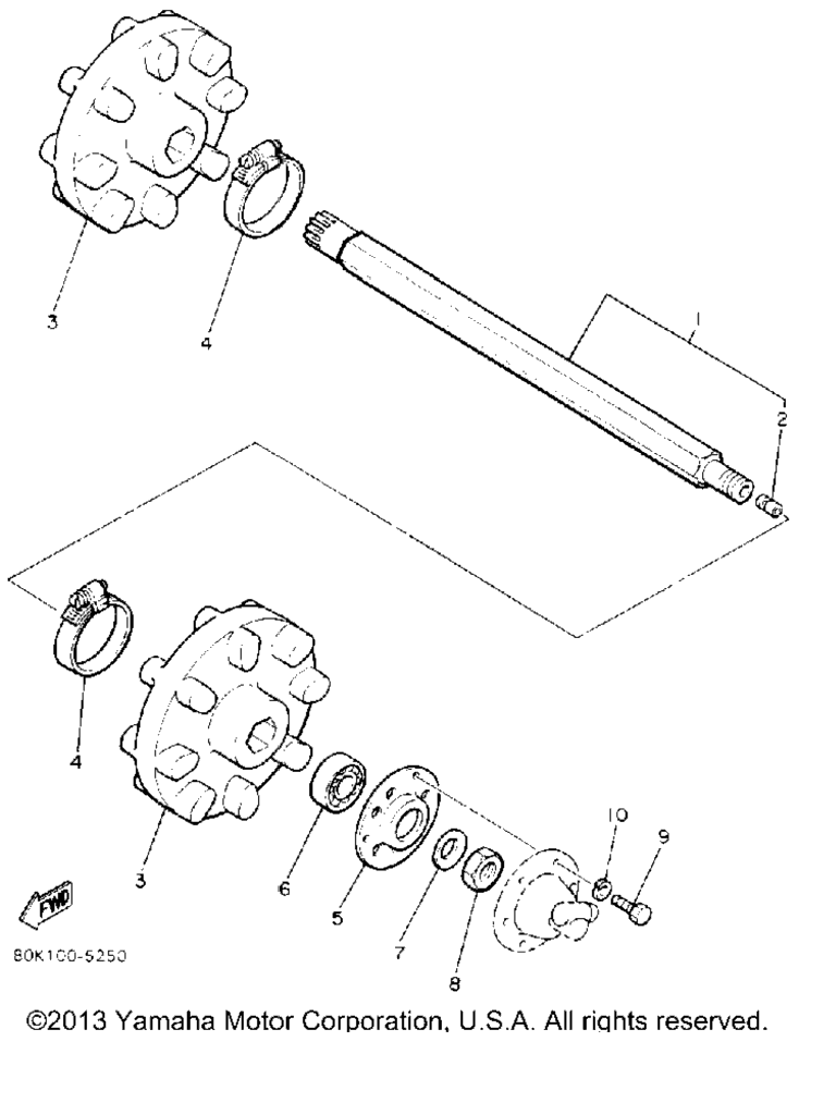 Схема узла Привод Гусеницы 1