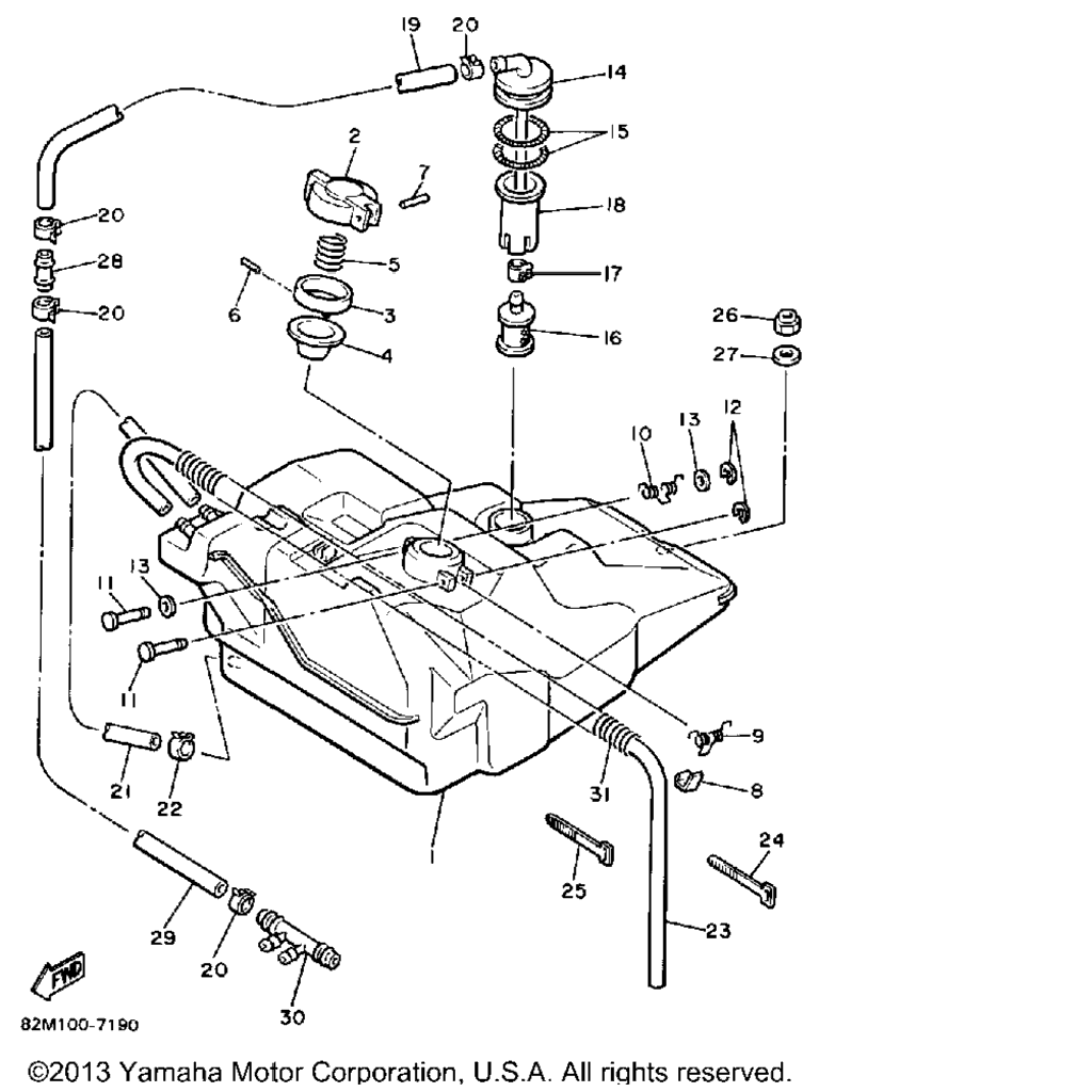 Схема узла Топливные Баки