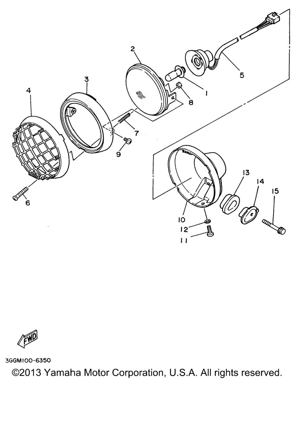 Схема узла Фары