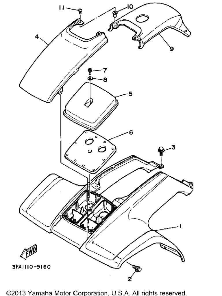 Схема узла Передний Крыло