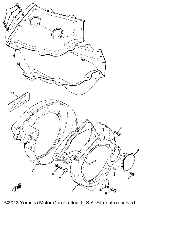 Схема узла Корпус Вентилятора - Воздушный Щиток