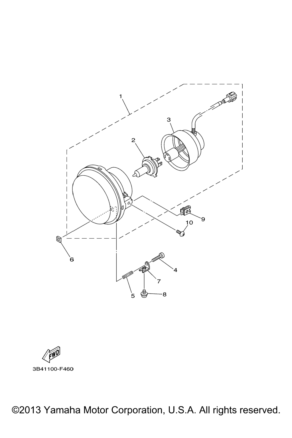 Схема узла Фары