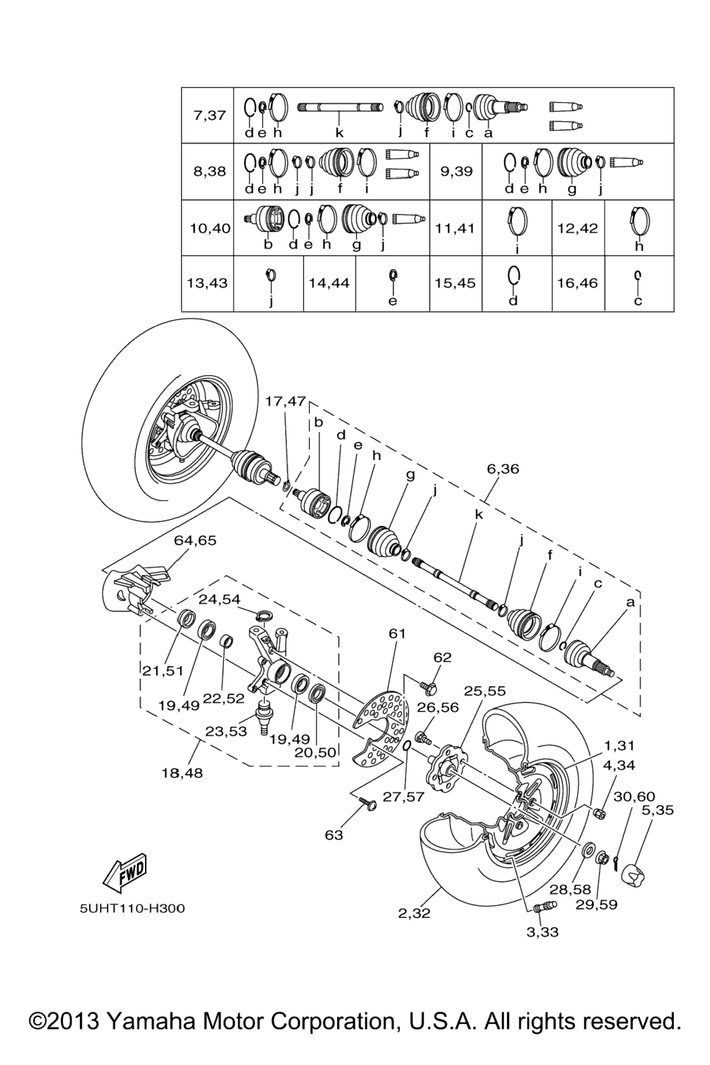 Схема узла Передние Колеса