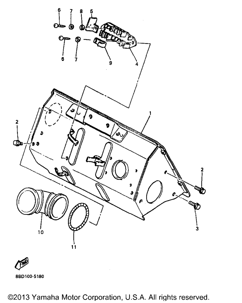 Схема узла Рулевые Ворота