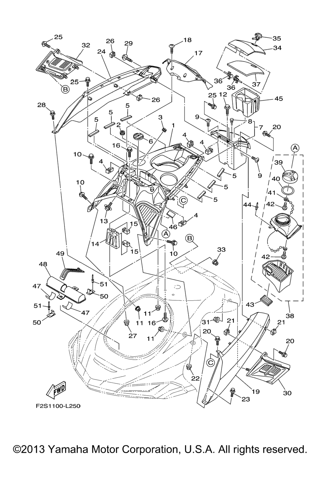 Схема узла Люк Двигателя 1