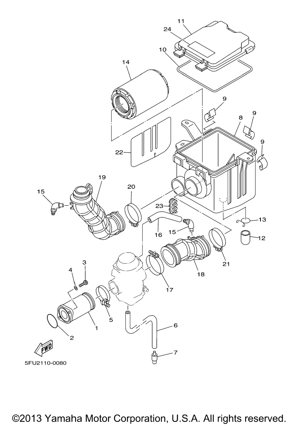 Схема узла Впуск