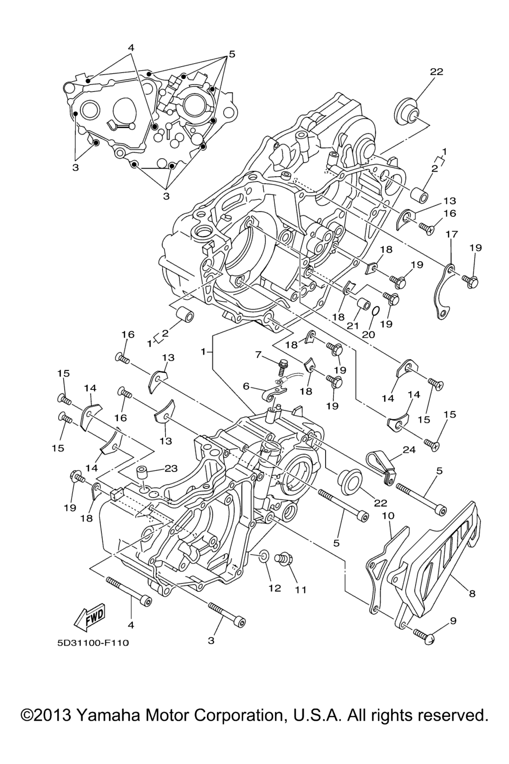 Схема узла Корпус Двигателя