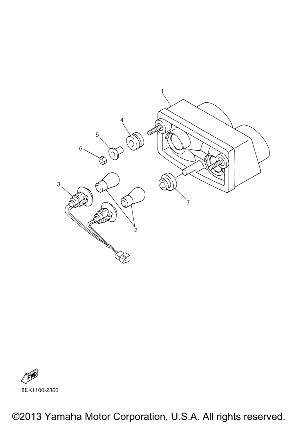 Схема узла Задние Фонари