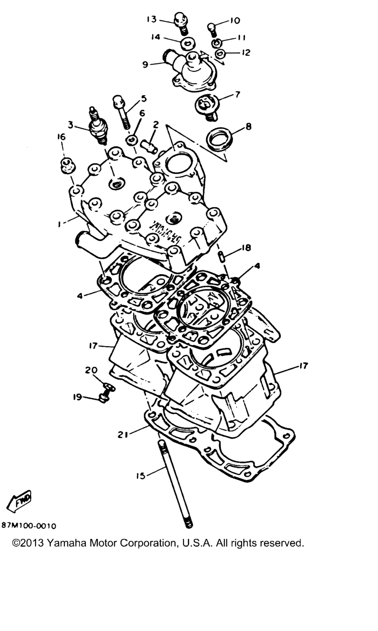 Схема узла Головка Цилиндра - Цилиндр