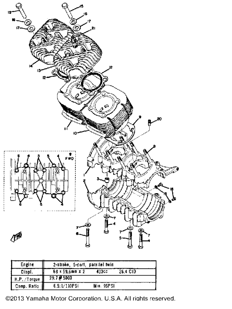 Схема узла Картер - Цилиндр