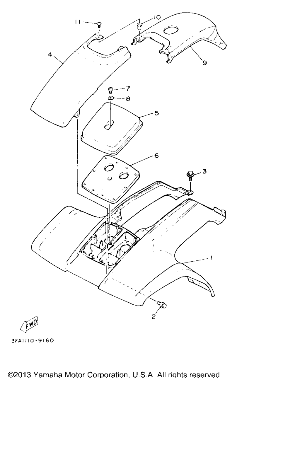 Схема узла Передний Крыло
