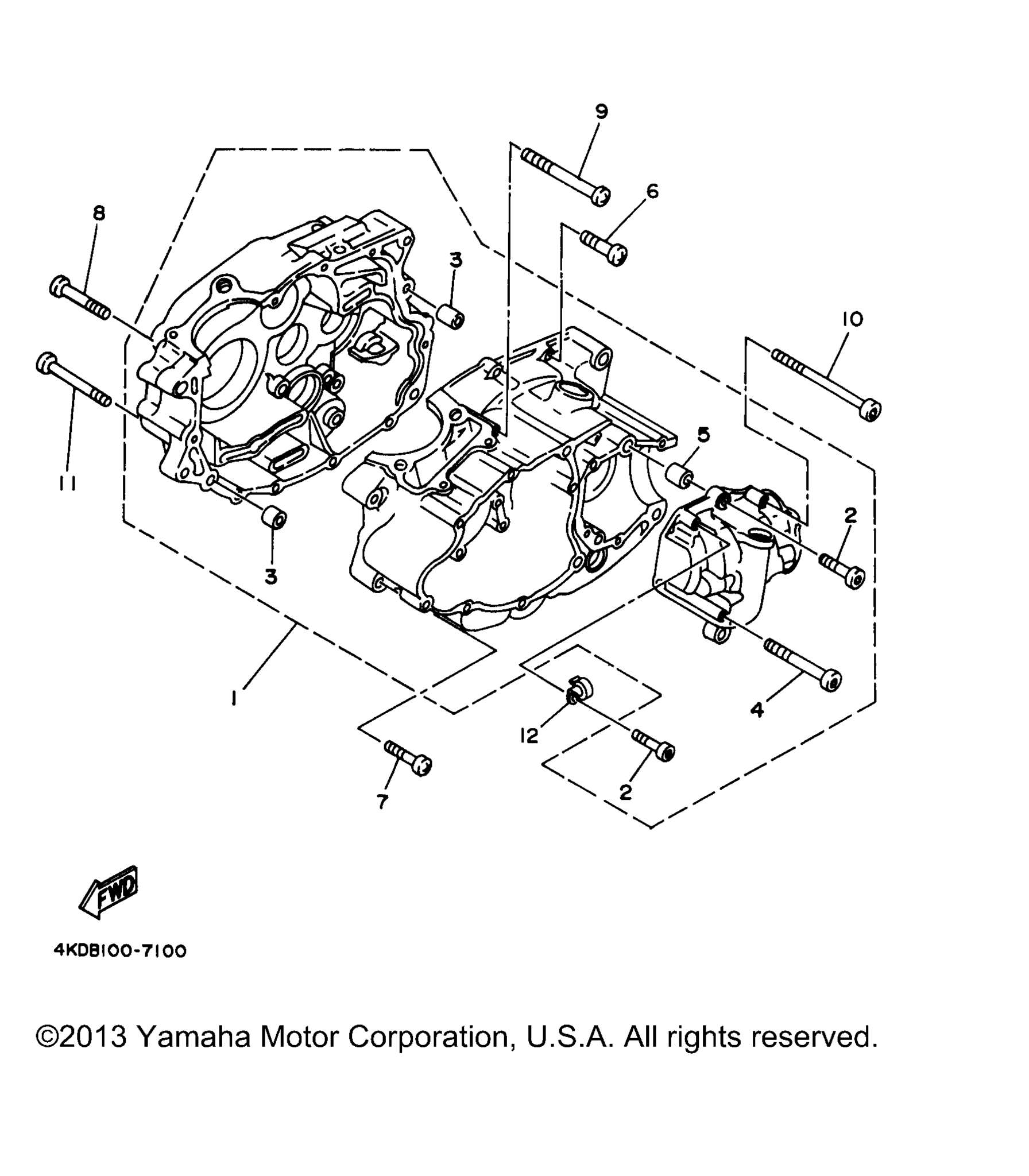 Схема узла Корпус Двигателя