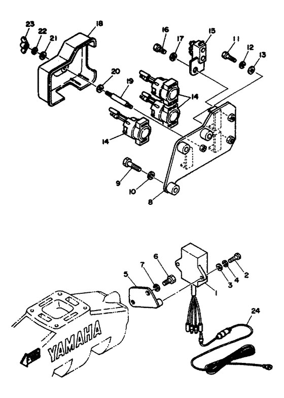 Схема узла Electric Parts 2 Для Yamaha V8 - 7.4