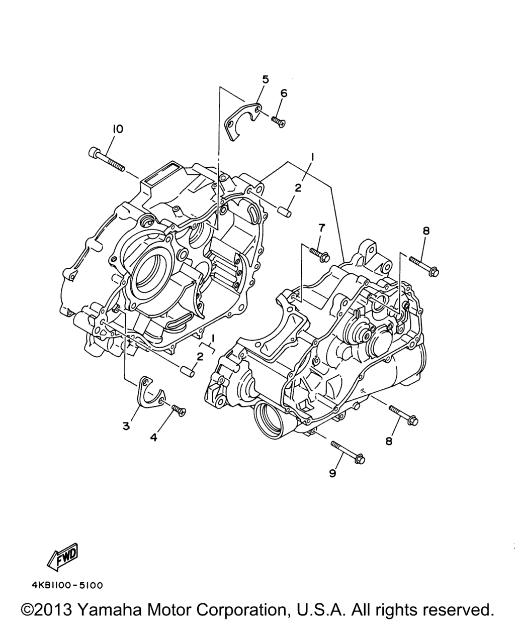 Схема узла Корпус Двигателя