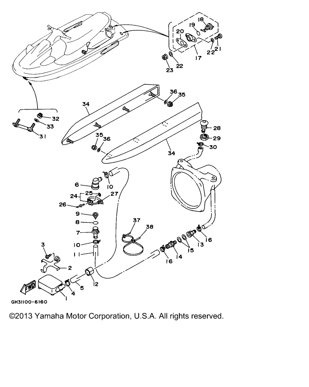 Схема узла Корпус Палуба