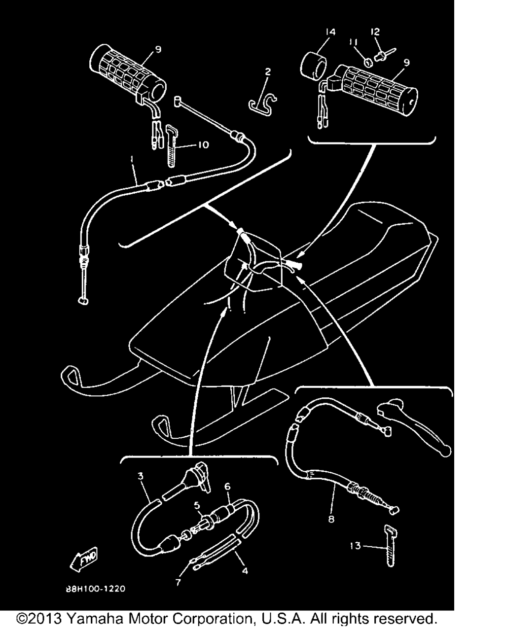 Схема узла Управляющий Трос