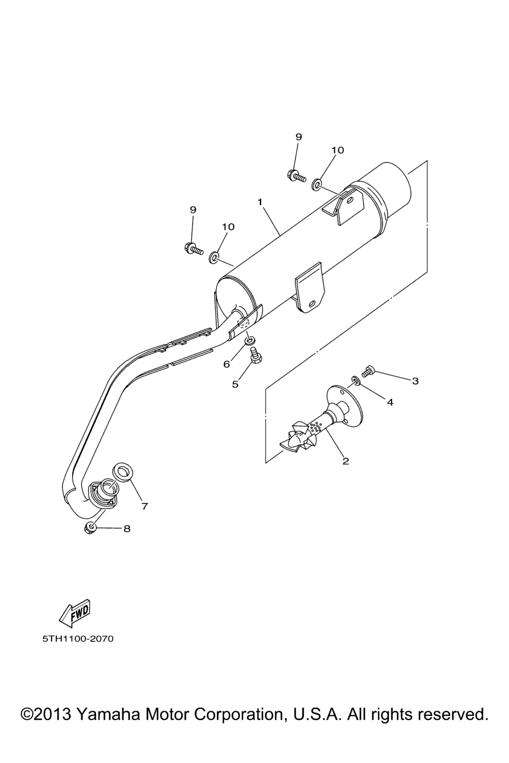 Схема узла Выхлопные Системы