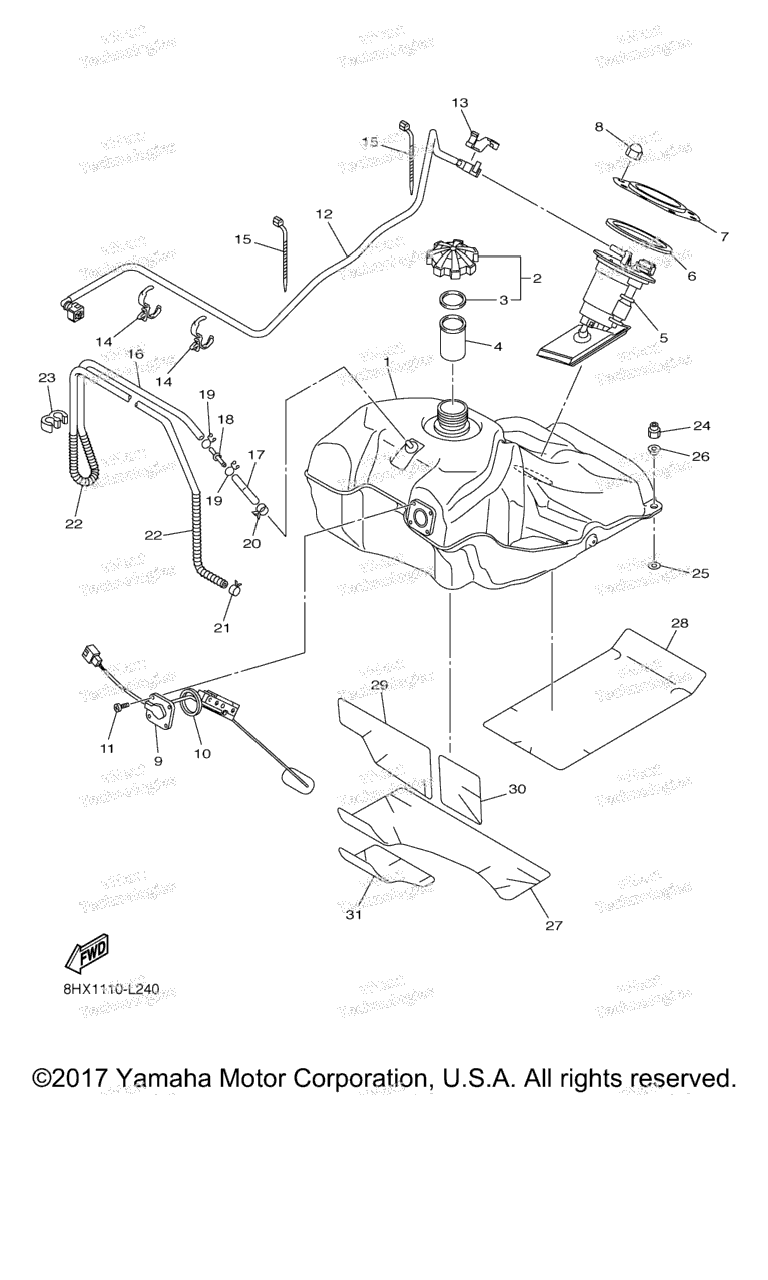 Схема узла Топливные Баки