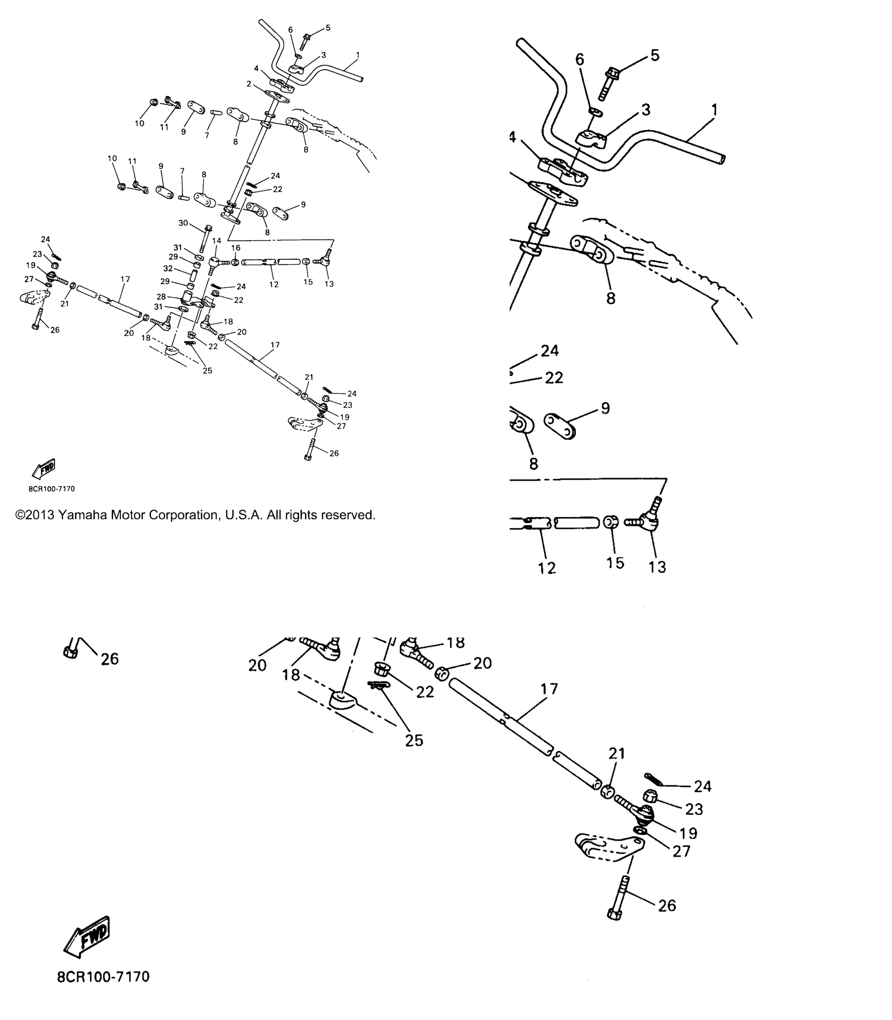 Схема узла Рулевая Система
