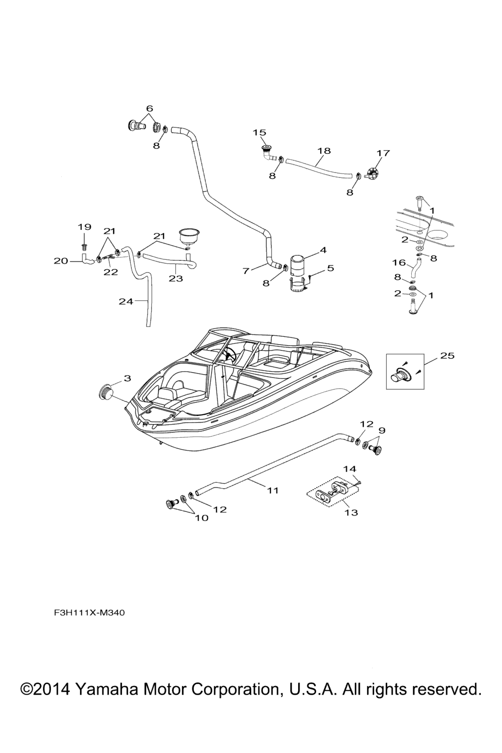Схема узла Дренажные Fitting\'и Для Палубы