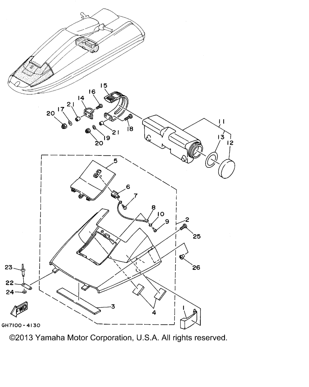 Схема узла Корпус - Палуба 1