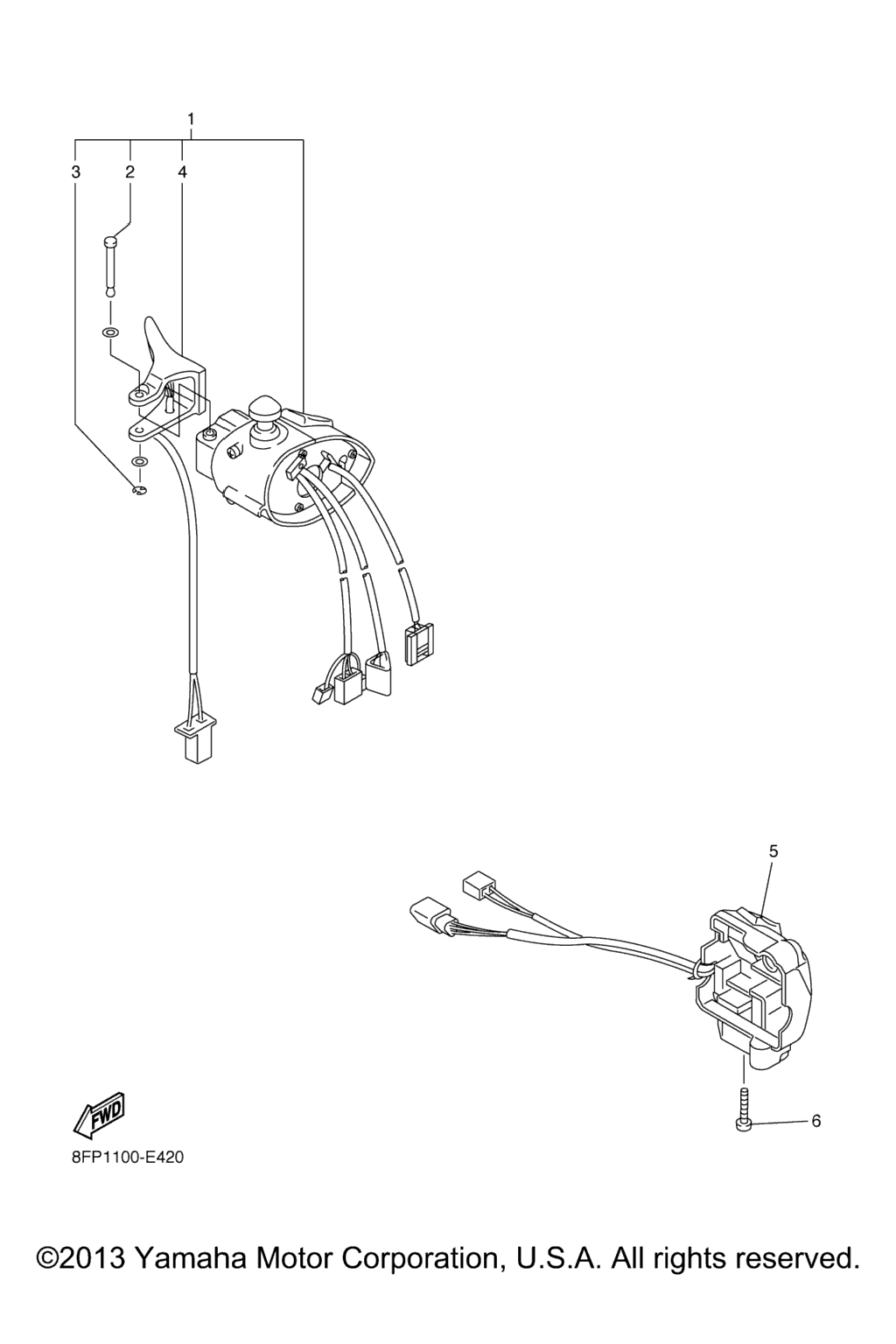 Схема узла Рычаг Переключения Ручки