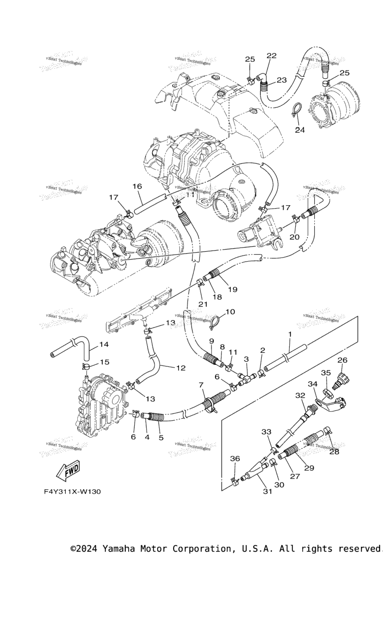 Схема узла Выпускные Системы 2